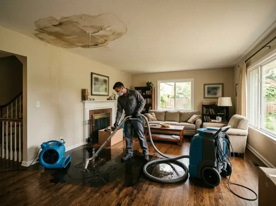 attic-pipe-burst-ceiling-drip-008 — frequently asked questions, Water Damage Restoration & Carpet Care in Beecher, IL
